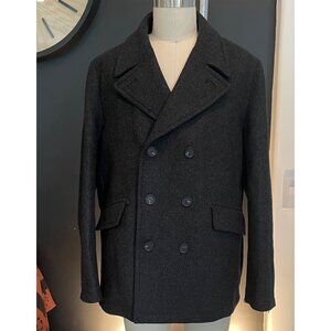 Ted Baker 273719 Charco Grey Short Wool Blend Peacoat Size 5 (L)